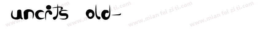 Buncits Bold字体转换